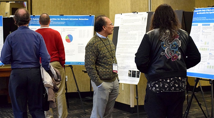 Poster session at conference